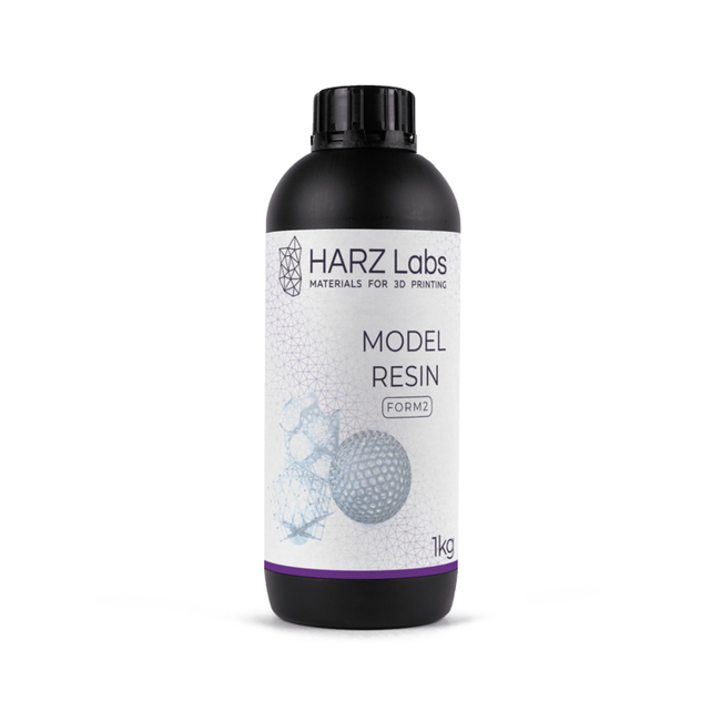 HARZ Labs Form2 Model Resin - фотополимерная смола, прозрачная, 1 кг | HARZ Labs (Россия)