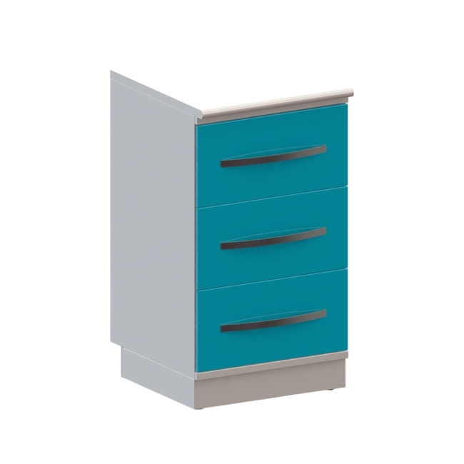 Т3 - тумба напольная на подиуме серия Люкс, 3 выдвижных ящика | Виталия (Россия)