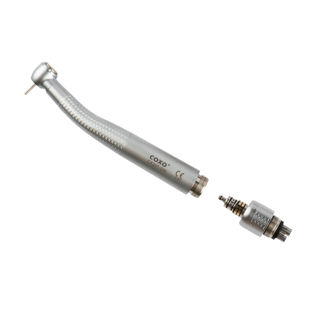 CX207-GW-TP - турбинный наконечник с фиброоптикой, с увеличенной головкой, с быстросъемным переходником стандарта W&H | COXO (Китай)